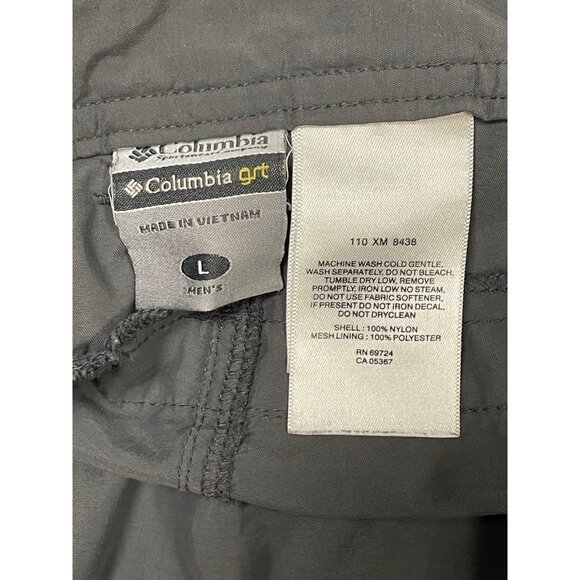 Columbia GRT Men's Convertible Hiking Trail Pants Shorts Gray Size LARGE - Picture 2 of 3